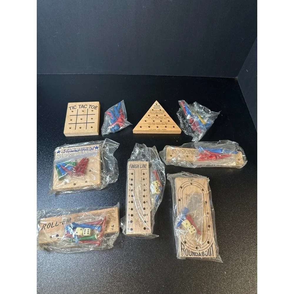 Cardinal Teasers 7‎ Brain Busters Wooden Peg Puzzle Games – Partial/Played